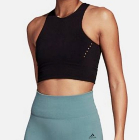 adidas warp knit crop top